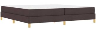 vidaXL Boxspringbett Braun 200 x 200 cm Stoff und Holzwerkstoff 3398594