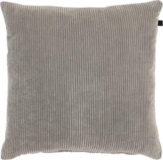 Overseas Ripp Kissen - 45 x 45 cm - Smoke Grau