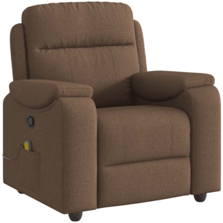 vidaXL Massagesessel Braun Stoff 4015694