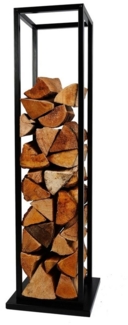 Köhko Kaminholzregal Holzständer Holzregal Holzablage aus Eisen Pulverbeschichtet, BxTxH:40x25x102 cm