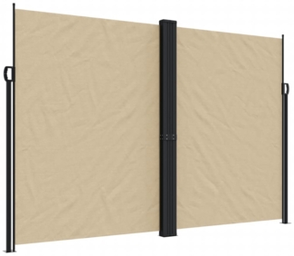 vidaXL Seitenmarkise Ausziehbar Beige 220x1200 cm 4004870