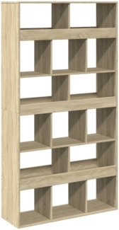 vidaXL Bücherregal Sonoma-Eiche 100x33x187,5 cm Holzwerkstoff 3309377