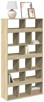 vidaXL Bücherregal Sonoma-Eiche 100x33x187,5 cm Holzwerkstoff 3309377