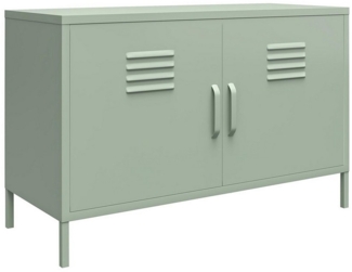 loft24 Sideboard Mission Disctrict, Schrank aus Metall mit 2 Türen