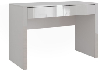 Vicco Schminktisch Annabelle, Weiß Hochglanz/Weiß, 110 cm mit 2 Schubladen