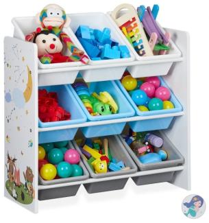 Kinderregal mit 9 Boxen und Motiv 10030551_469