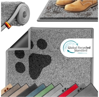 KESSER Fußmatte Schmutzfangmatte rutschfest für Innen- & Außenbereich, Höhe: 7 mm, Teppich für Wohnungseingang, Büro & Vorzimmer