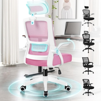 Alfordson Büro-Schreibtischstuhl Ergonomisch Heimbüro Netzstuhl Lordosenstütze