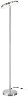 LED Stehleuchte, Touchfunktion dimmbar, silber, H 140 cm