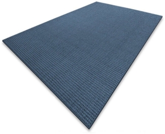 Floordirekt Sisalteppich Sylt Blau, Teppich in 10 Größen, Teppichläufer, Eckig, Höhe: 6 mm, Eckig