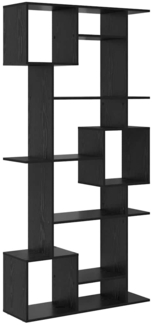 vidaXL Bücherregal Schwarz Eichen-Optik 92 x 29 x 188 cm Holzwerkstoff 3388359