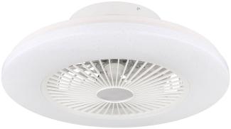 LED Deckenventilator. CCT, Fernbedienung, Sterneneffekt, 50 cm