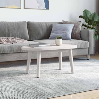 vidaXL Tischplatte Weiß 60x30x2,5 cm Massivholz Kiefer Oval 824341