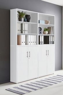 BMG Möbel Aktenschrank Office Edition 11 (Schrankwand Set, 4tlg) abschließbar, matt oder Hochglanz lackiert