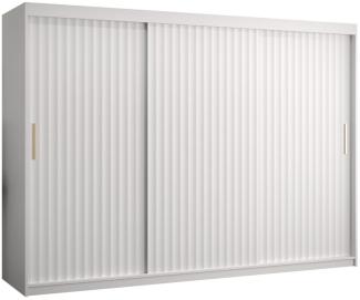 Kleiderschrank Kirtan Wave 1 250 (Farbe: Weiß, Größe: 250 cm)