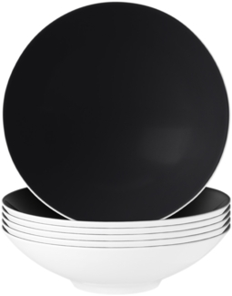 Seltmann Weiden Life Fashion Suppenteller ø 20 cm 6er Set - Glamorous Black