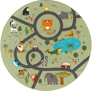 the carpet Teppich Happy Life, rund, Höhe: 4 mm, Life Kinderzimmer Teppich Spielteppich pflegeleicht