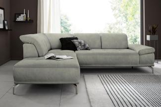 Places of Style Ecksofa Caluna L-Form, mit Sitztiefen- und Kopfteilverstellung (5fach)