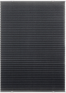 ondeco Plissee ohne Bohren Basic mit Klemmträger, Sonnenschutz für Fenster innen, lichtschutz und Blickdicht, Faltrollo Sichtschutz für Tür - Grau - 80x130 cm