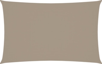 vidaXL Sonnensegel Oxford-Gewebe Rechteckig 2x5 m Taupe 135424
