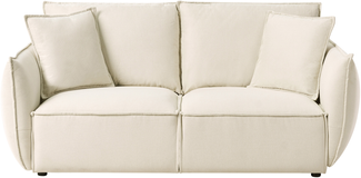 Sofa 3-Sitzer KUNES Stoff Hellbeige