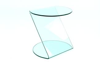 Concept GmbH Beistelltisch in Transparent, Glas - 50 x 45 x 50 cm (BxHxT)