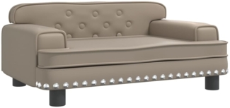 vidaXL Kindersofa Cappuccino 70x45x30 cm Kunstleder 3196304
