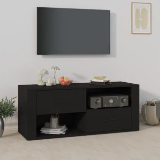 vidaXL TV-Schrank Schwarz 100 x 35 x 40 cm Holzwerkstoff [823100]