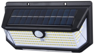 PODOFO LED Solarleuchte Solarleuchten für draußen 218 LED 270 Weitwinkel, 3 Modi, LED-Bewegungssensor