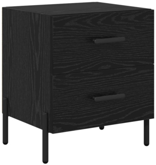 vidaXL Nachttisch Schwarz Eichen-Optik 40 x 35 x 47,5 cm Holzwerkstoff 882028