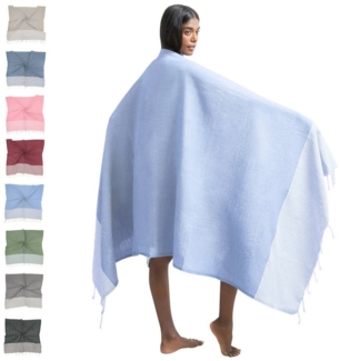 furora HOLIDAY Saunatuch Strandtuch Hamamtuch: groß 100x200 cm Saunatuch, Strandhandtuch dünn