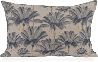 H.O.C.K. Dekokissen Palm Tree, Sofakissen inkl. Füllung, 50x30cm, Dekokissen Palmen, Palmekissen grün