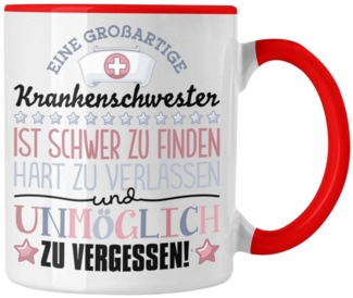 Trendation Tasse Trendation - Krankenschwester Abschied Tasse Abschiedsgeschenk Spruch