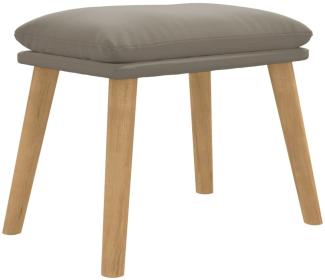 vidaXL Fußhocker Hellgrau 45 x 29,5 x 39 cm Samt [341435]