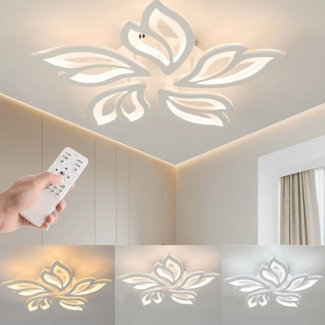 LETGOSPT Deckenleuchte 30W/80W LED Deckenleuchte Wohnzimmer Moderne 4550LM LED Deckenlampe, LED fest integriert, Kaltweiß/Naturweiß/Warmweiß, Dimmbar mit Fernbedienung,Deckenleuchte Esstisch Schlafzimmerlampe