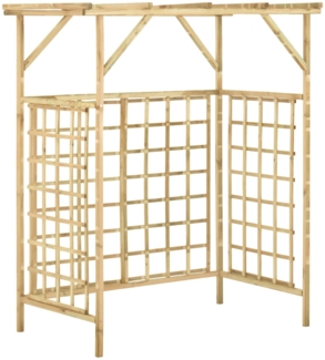 vidaXL Pergola für 2 Mülltonnen Kiefernholz Imprägniert 316063