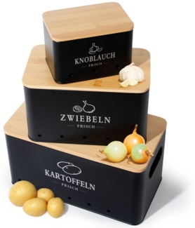 Zedelmaier Vorratsdose Vorratsdosen für Kartoffeln,Zwiebeln,Knoblauch