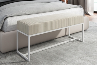AX LIVING Sitzbank gepolstert Acciarolli 1 110 cm – Beige