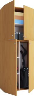 Mehrzweckschrank Kleiderschrank Hochschrank Garderobe Flur Schrank Buche Dekor
