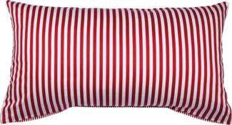 Janine Mako Satin Kissenhülle 40x80 cm modernclassic rot