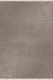 Kurzflor Teppich Sofia rechteckig - 240x340 cm - Braun