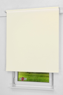 Lysel - Qualitätsrollo Tageslicht hellelfenbein, (B x H) 123x190 cm in beige/hellelfenbein
