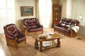 JVmoebel Sofa Klassische Möbel für das Wohnzimmer: 3-Sitzer und Sessel, Made in Europa