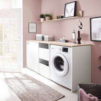 Lomadox Wandregal STOBY-80, 80 cm in Eiche