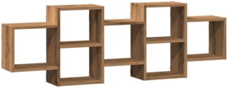 vidaXL Wandregal Artisan-Eiche 129x18x42 cm Holzwerkstoff 853226