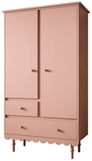 Lookway Kinderkleiderschrank BABUSHKA Zweitüriger Kleiderschrank mit Schubladen (1x Schrank)