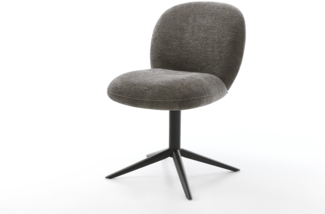 Drehstuhl Nube-Flex Bouclé Soft Schlamm Fußkreuz Schwarz 360° drehbar Wippfunktion Taschenfederkern