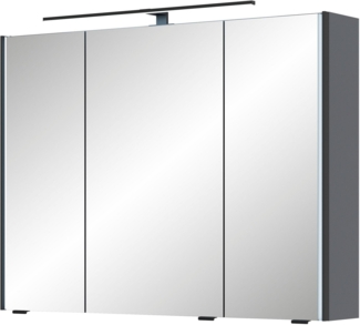 Saphir Spiegelschrank Serie 7045 Badezimmer-Spiegelschrank inkl. LED-Beleuchtung, 3 Türen Badschrank 93,2 cm breit, inkl. LEDplus Schalter und Türdämpfer