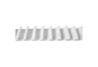 Bestlivings Faltenband FP-25-11, Gardinen, Vorhänge, Gardinenstoff, Bleistiftband "Weiß" 25mm, 1:2 Gardinenband zum Aufnähen, Kräuselband