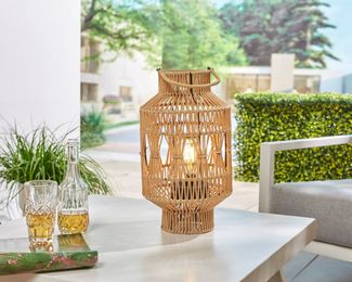 Luxform Gartenleuchte Luxform USB Alhambra Small, LED fest integriert, Warmweiß, LED-Gartenleuchte, Akkubetrieben, aufladbar über USB